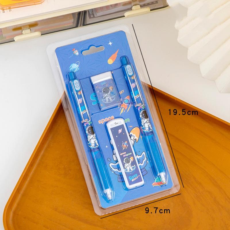 Cute Cartoon Capybara Automatic Pencil Boxed With Eraser Creative Kawaii Kapibala Automatic Pencil Set Student Stationery Gifts