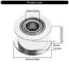 High Speed 3D Printer Idler Pulley with Smooth Belt Idler for X1C/P1P/P1S 3D Printer Enhances Printing Accuracy