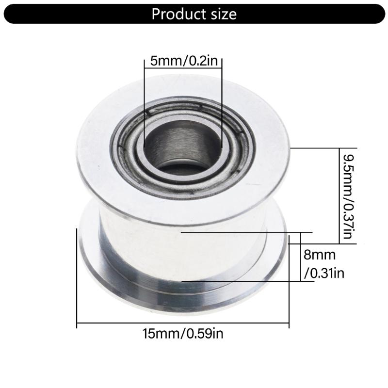 High Speed 3D Printer Idler Pulley with Smooth Belt Idler for X1C/P1P/P1S 3D Printer Enhances Printing Accuracy