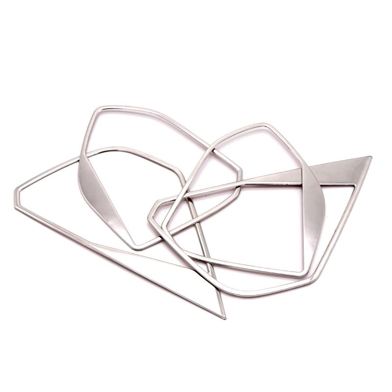 

Автомобільні аксесуари для Peugeot 3008 5008 GT 2017-2022 Нержавіюча сталь Міжкімнатна кришка дверного динаміка Накладка 4 шт. срібний