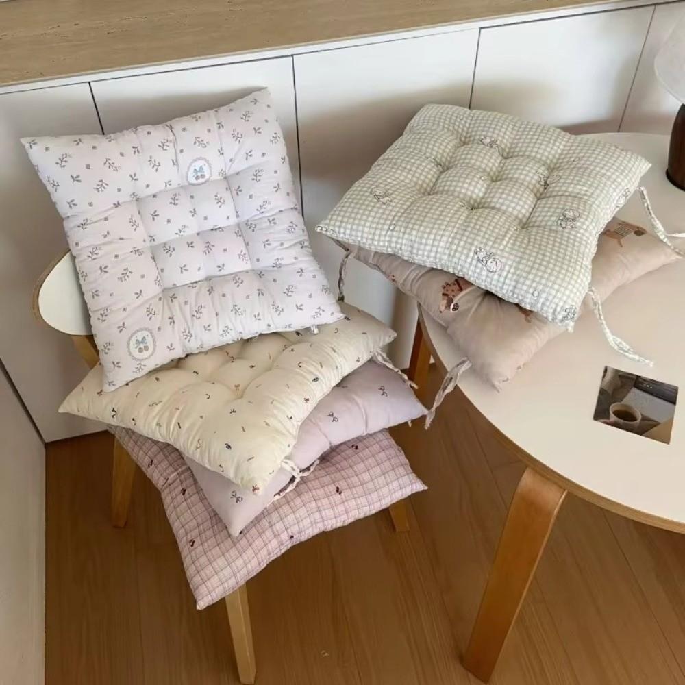 New Soft Tatami Cushion Floral Large Chair Cushion Thicken Square Pillow Cushion For Home Balcony Window