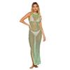 Abito Lungo Estivo da Donna Sexy con Schiena Scoperta e Traforato, Copricostume da Spiaggia per Vacanze al Mare
