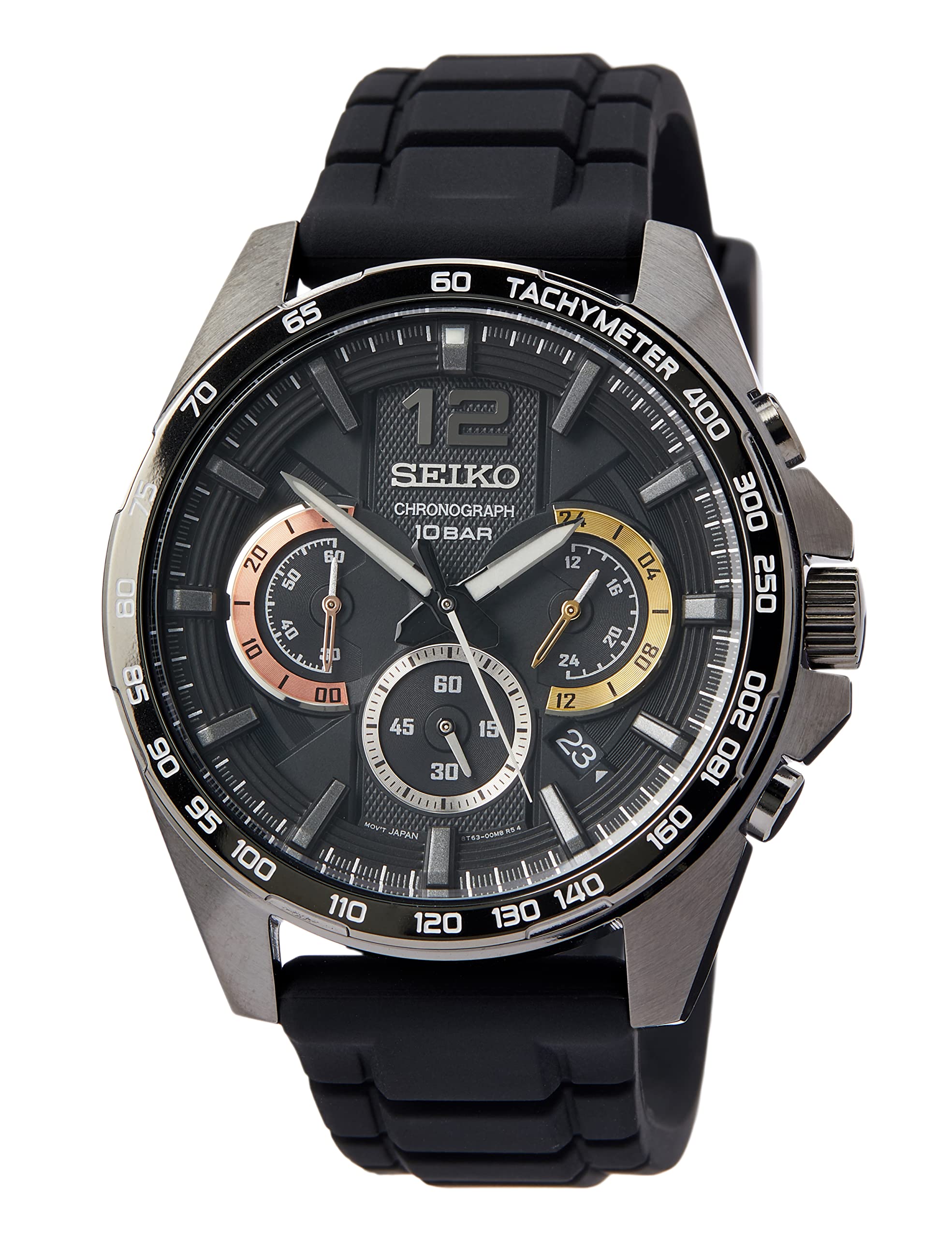 

Кварцевые часы Seiko SSB349P1 - резиновый мужской кварцевый хронограф