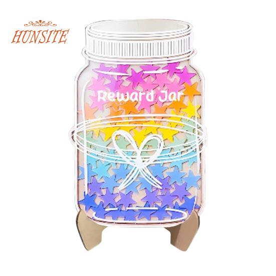 

Магнитная банка для наград со звездами, красочные жетоны, инструмент управления классом C