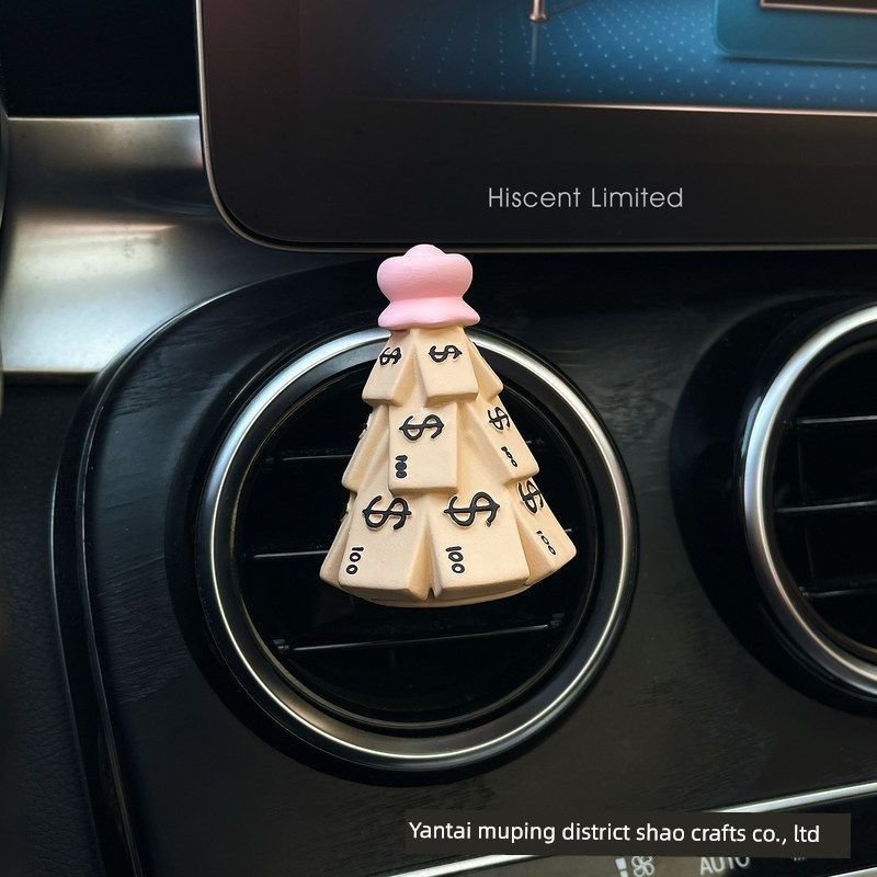 2026 New Year Wealth Gift Box Car Air Freshener Perfume Car Vent Decoration Car Interior Accessories Diffuser Stone