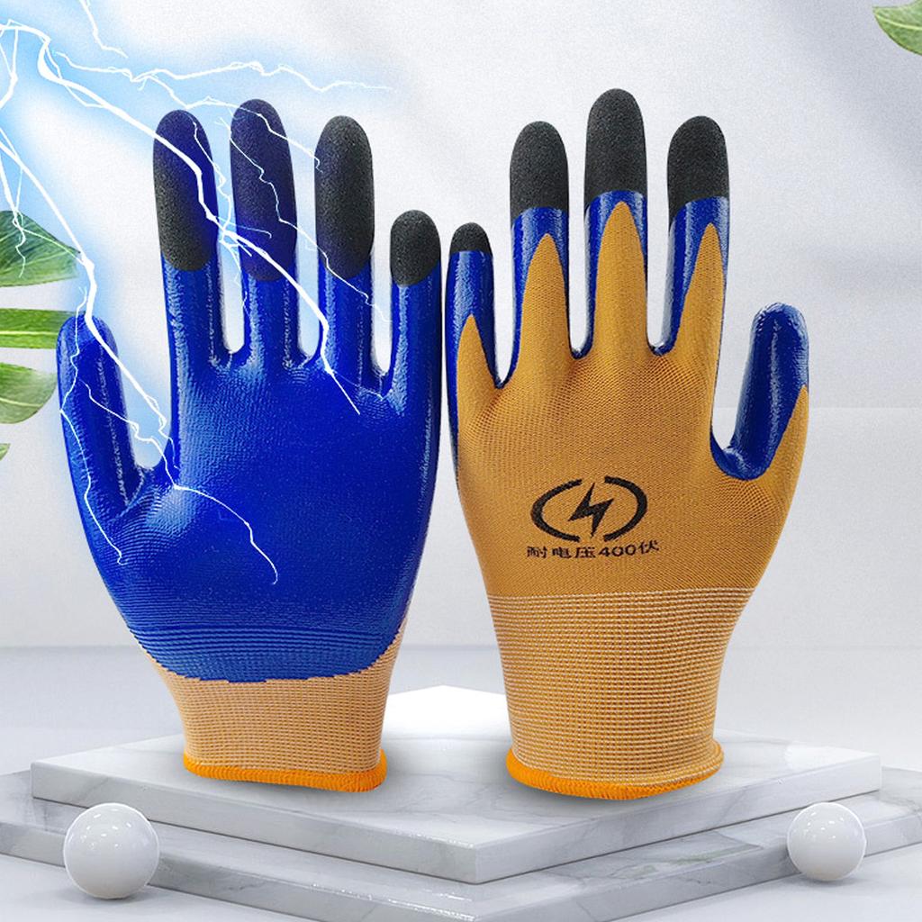 Electrical Safety Gloves Ultra Thin Flame Retardant Versatile Touchscreen Electrical Insulated Gloves 400V for Instrumentation