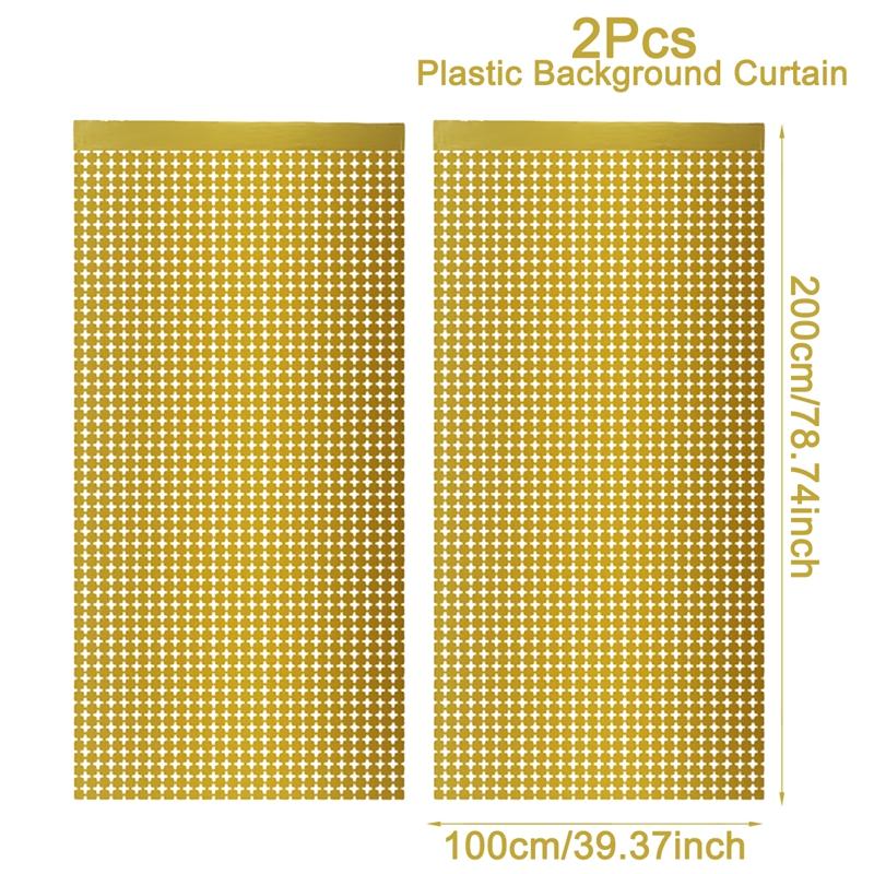 Party Backdrop Metallic Foil Fringe Tinsel Curtain Adult Kids Birthday Party Wedding Decoration Baby Shower Favor Supplies