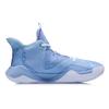 New LiNing Storm Cushioning Anti Slip And Wear Resistant Breathable Coverage Support Mid Top Basketball Shoes Men's Blue ABFR007-1
