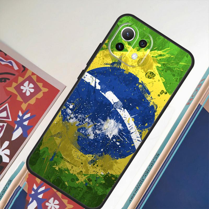 Brazil Brazilian Flag For Xiaomi 15 Ultra 14 13T 14T 15T 17 Pro Max Case For POCO X7 Pro X5 X6 F5 F6 F7 F8 Ultra