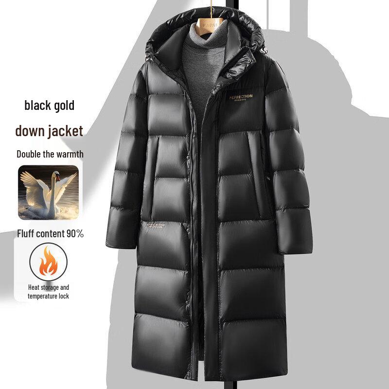 FAPAI.EC Men s Mid-Length Down Jacket