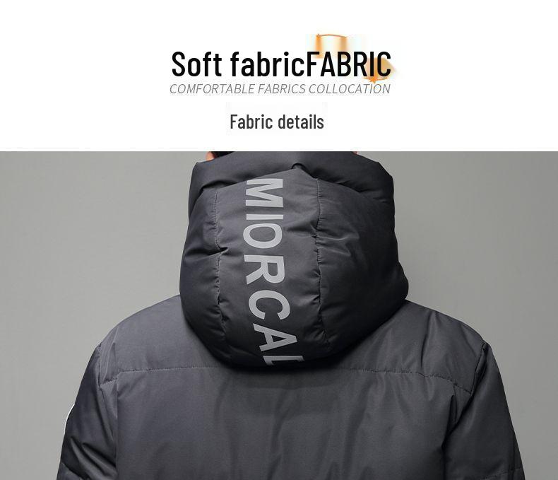 Men's and Women's 2025 Mid-Length Gradient Clearance Down Jacket - Thick, Warm, and Slimming Winter Coat for Couples