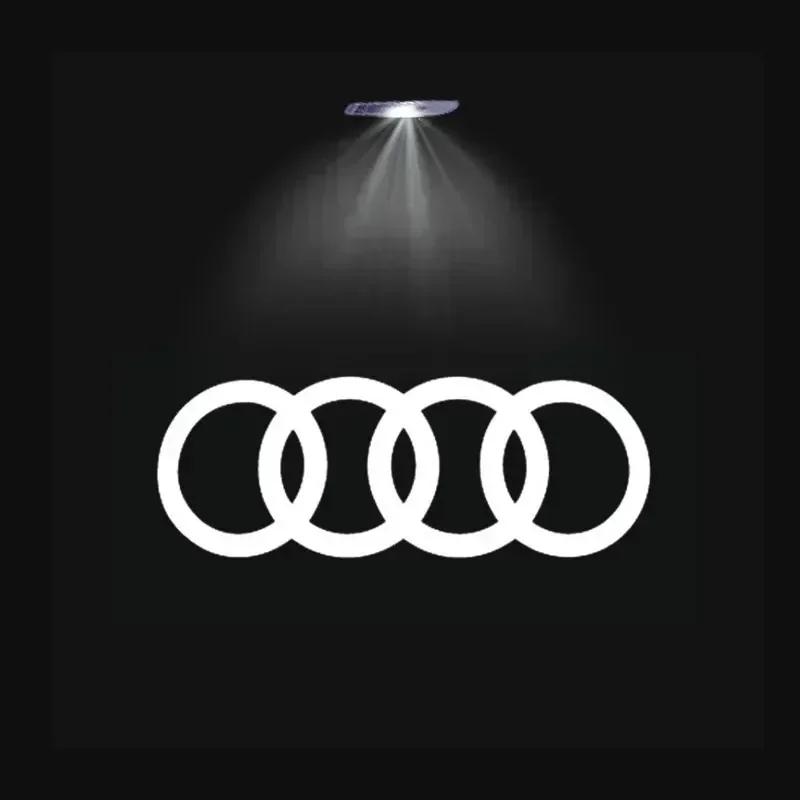 2Pcs Led Logo light Welcome Light For Q1 line S3 S4 RS S6 S5 S7 S8 A3 A4 A5 A6 A7 Q3 Q7 quattro Projector Shadow Ghost Lamp