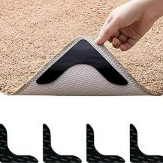 TEMU Xiyin Seamless Non-slip Carpet Fixing Tape - Reusable, Washable Double-sided PU Sticker