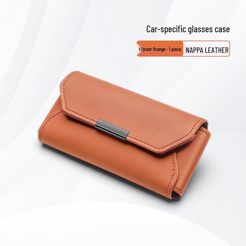 Car Multi-functional Sun Visor Eyeglass Clip & Sunglasses Storage Bag