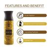 Ajmal Aurum & Aurum & Blu Deodorant Spray - For Men & Women (200 Ml, Pack of 3)