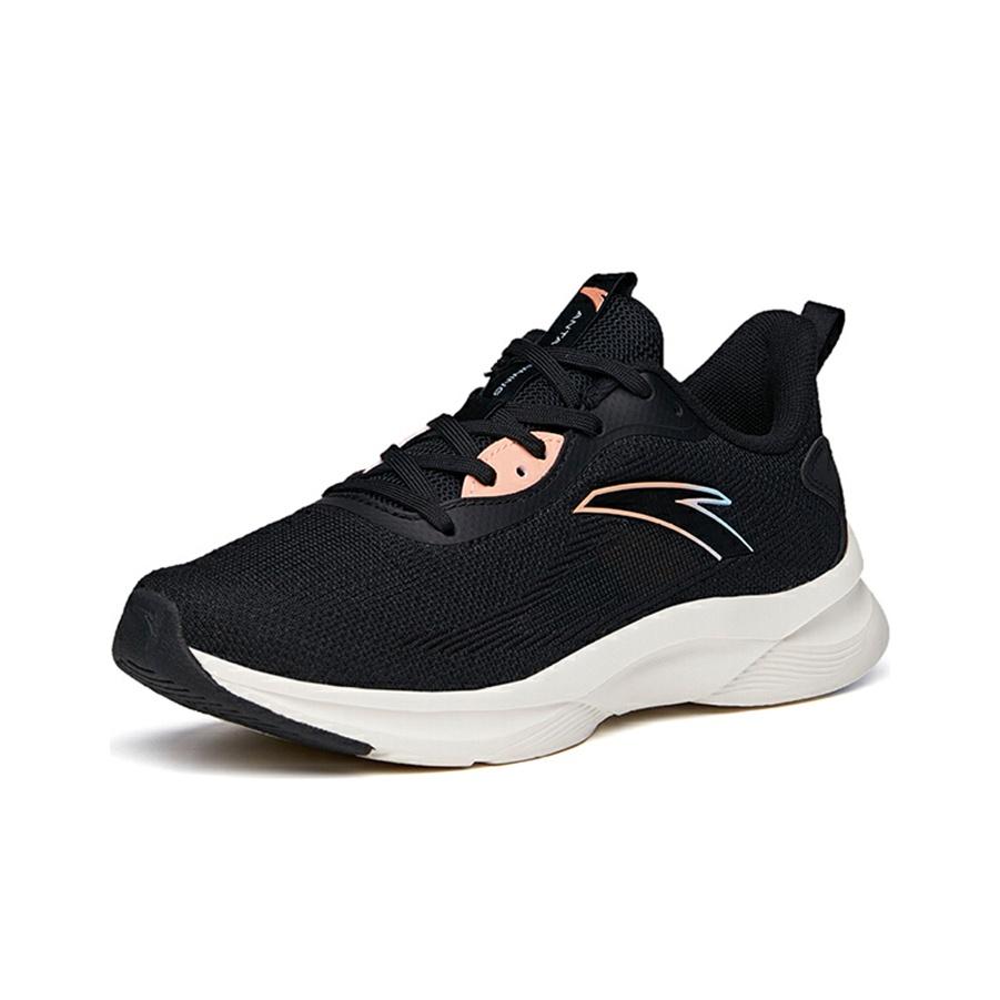 Anta Breathable Running Shoes Women Sneakers Black 122125585S-1