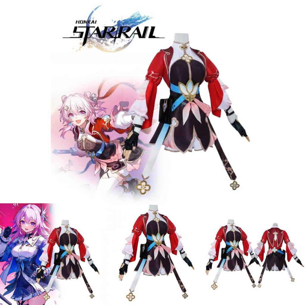 Entzückendes Polyester Cosplay Kostüm für den 7. März für Spiel Anime Rollenspiel