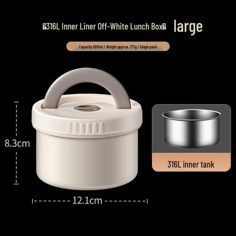 ZISIZ Titanium Alloy Insulated Lunch Box