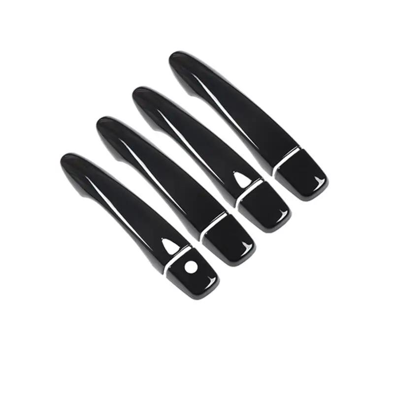 For Nissan X-Trail T32 MK3 2014- X Trail XTrail Gloss Black Chrome Car Door Handle Cover Sticker Styling Accessories