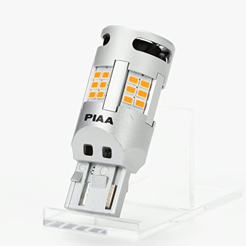 PIAA LED Amber for Turn Signal Equipped with Cooling fan/Built-in High Flash Prevention Function 1100lm 12V T20 2 Year Warranty Vehicle Inspection Com