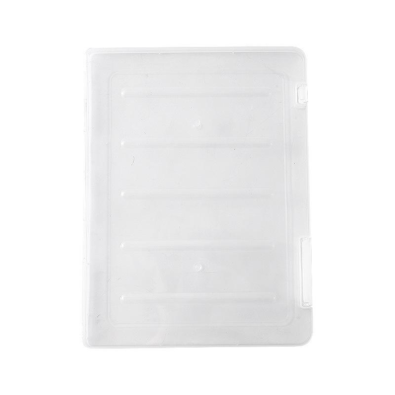 Transparent Storage Box for Documents - Moisture & Dust-Proof with Plastic Buckle