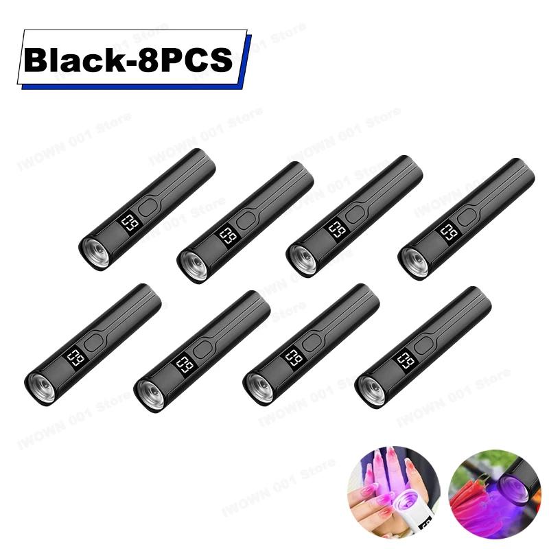 Timing Display Portable Handheld Mini Nail Lamp Family Quick Dry Flashlight Pen Chargeable Nail Dryer Machine Uv Led Nail Lamp