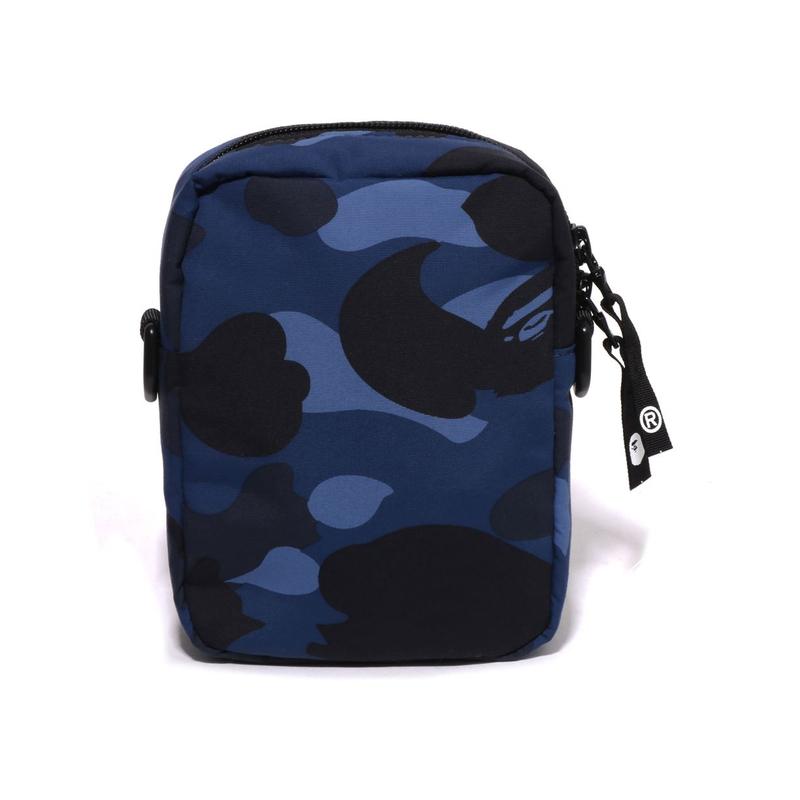 A Bathing Ape Shark Camouflage Fabric Crossbody Bag Men bags Dark-Blue Purple Red 0ZXBGM002901P
