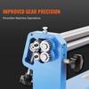 Slip Roll Machine, 610 mm Forming Width, Sheet Metal Slip Roller Rolling Bending Machine, with 2 Detachable Rollers for Low Carbon Steel Copper Sheet
