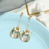 Light Luxury Baroque Freshwater Pearl Temperament Earrings Women's Face Skinny Silver Needle Retro Long Earrings Versatile Ear Jewelry