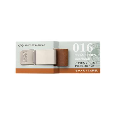 DESIGNPHIL MIDORI Traveler's Notebook Pennholder Camel 14367006 - Ideell for reiseskribenter og journalister.