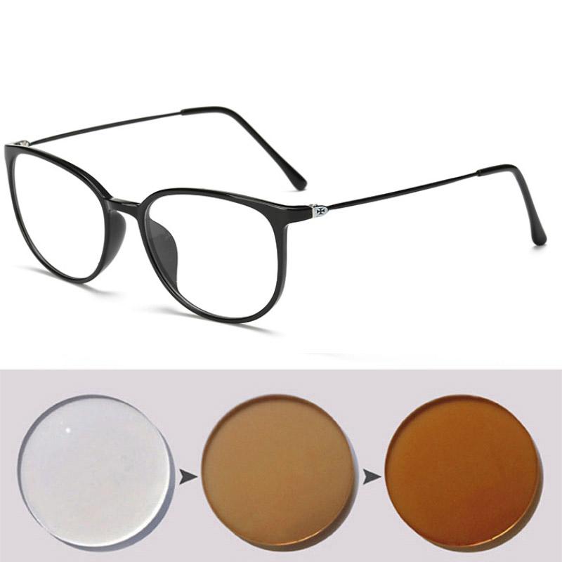 

Anti-Uv Finished Optical Eye Glasses Myopia Lens For Women Men Sun Photochromism Eyeglasses Degree Oculo -0.5 -1.0 -2.0 To -6.0 Myopia -6.0