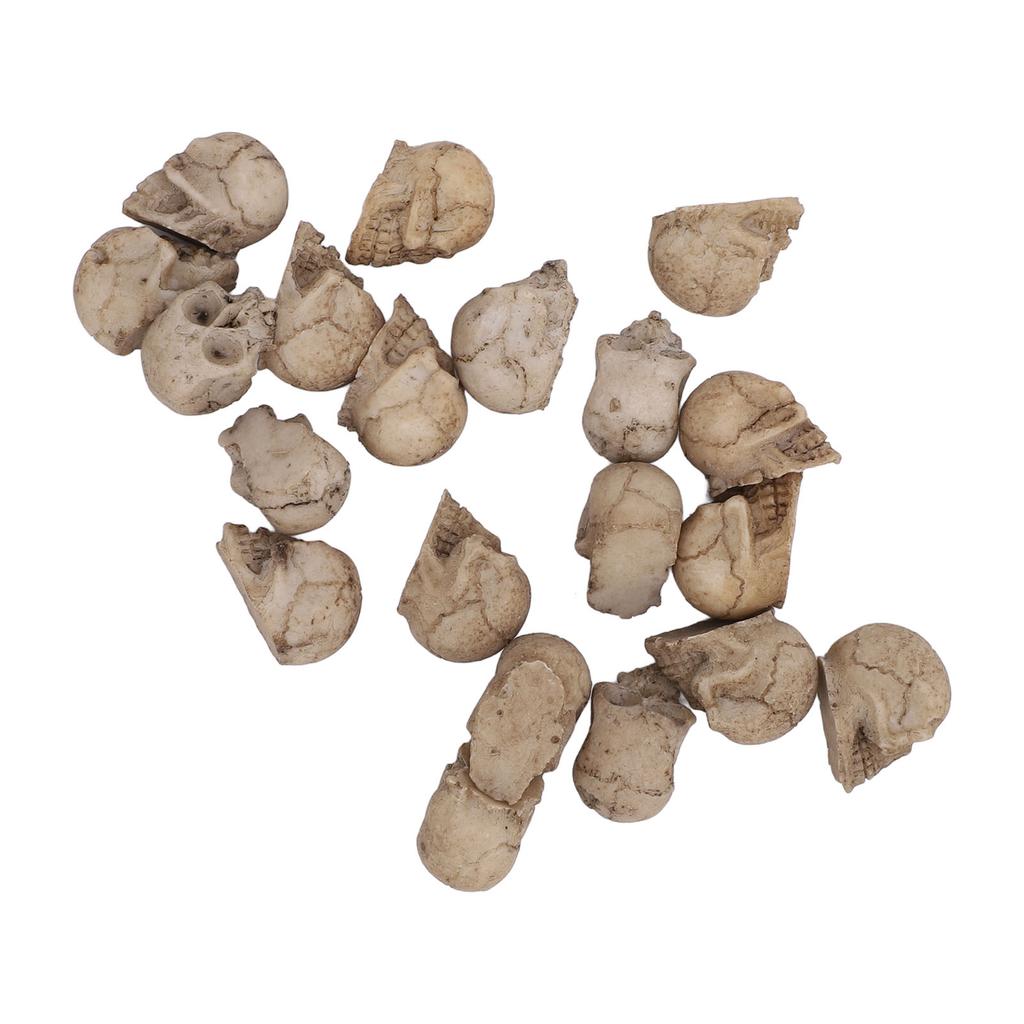 Rlistic Resin Miniature Skull, Reusable Skeleton Hd for Party Decor with Mystery Ambiance Horror Scene Props, Cool Bar