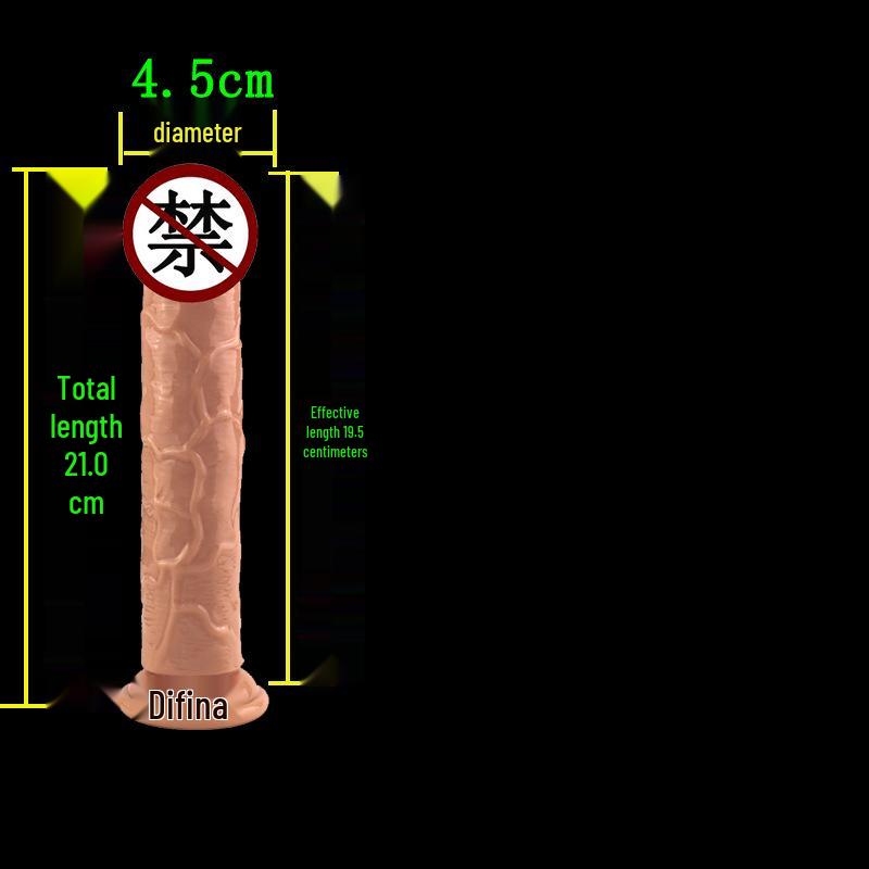 High Transparency Thick Suction Cup Dildo for Women - Flirting Adult Toy