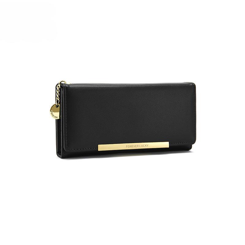 Women Wallets Double-Layer Zipper Long Wallet - Clutch Purse, Coin Pouch & Card Holder