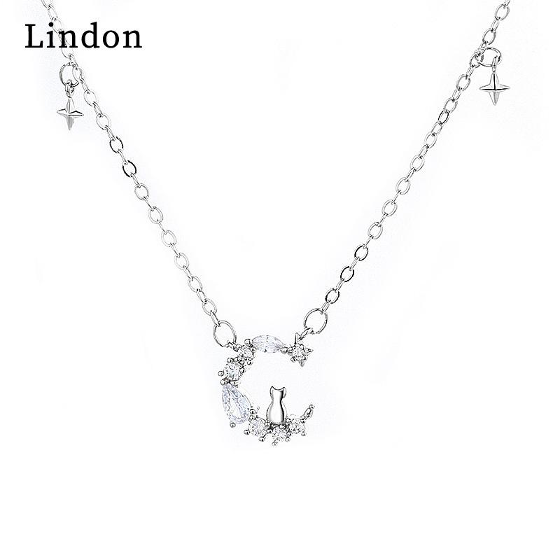 

Женское ожерелье Lindon, кулон из медного сплава, циркон, модный подарок