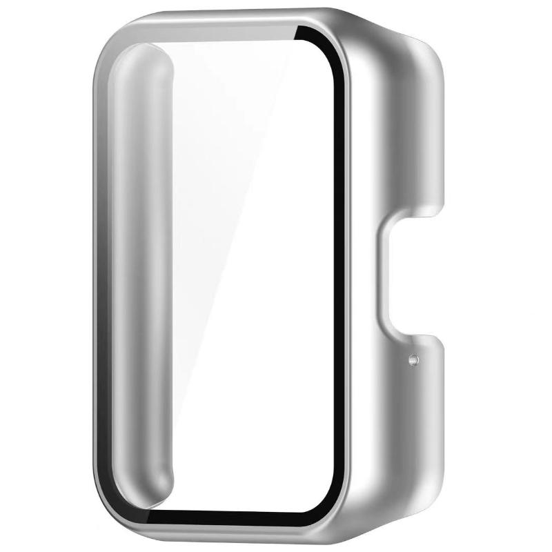 Watch Case for Samsung Galaxy Fit 3 Tempered Glass Screen Smartwatch Protector Hard PC Bumper+Glass for Galaxy Fit3 Accessories