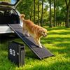 VEVOR Hondenoprit voor Auto's, 160 x 43,2 cm, Opvouwbare Huisdieropritten voor Middelgrote & Grote Honden tot 113 kg, HuisdierTrap met Antislip Vilt Tapijt Oppervlak