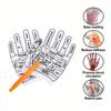 1 paio di Guanti Shiatsu per Riflessologia–Strumento per Massaggio Idroterapico per le Mani con Mappa dei Punti di Digitopressione–Strumenti per Riflessologia da Spa per Donne e Uomini