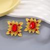 Pendientes Vintage de Estilo de Corte con Pedrería y Esmalte - Exquisita Joyería de Plata 925