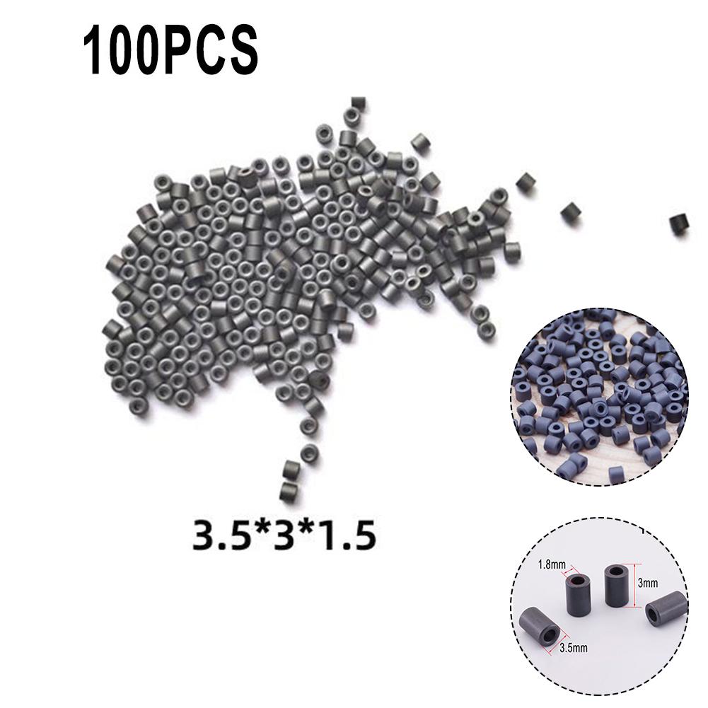 3.5*5*1.5mm Δακτύλιος Φίλτρου Πυρήνας Αντιπαρεμβολών Μαύρες Κοίλες Χάντρες