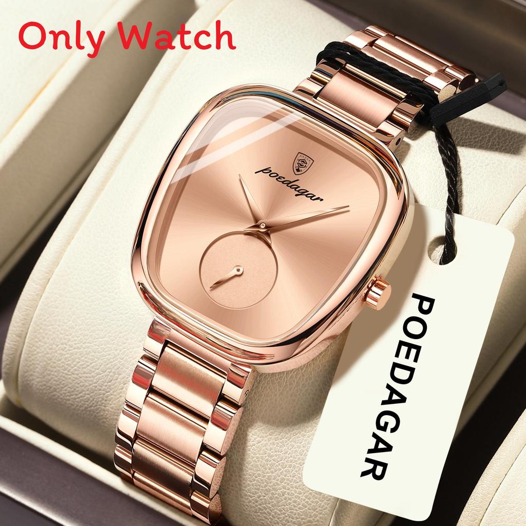 Swiss Luxury Ladies Watch Waterproof Quartz Watch With Elegant Oval Dial For Casual Wear