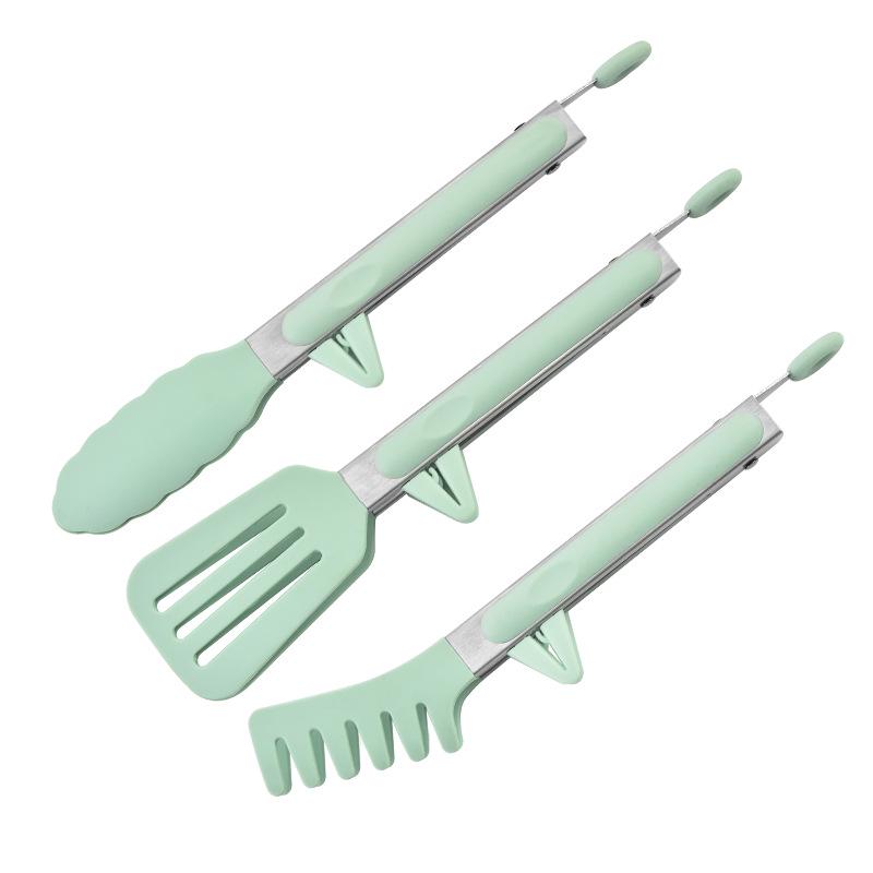 Silicone Food Portioning Tongs for Barbecue, Steak, Bread, and Buffet