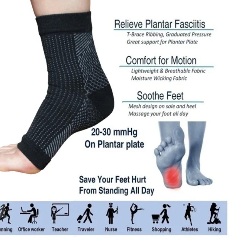 1Pair Neuropathy Socks,Ankle Brace Socks And Tendonitis Compression Socks For Pain Relief,Ankle Compression Sleeve For Swelling
