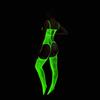 Sex Underwear Luminous Luminous Sexy Suspender Net Socks Open Non-slip Temptation One-piece Stockings Y