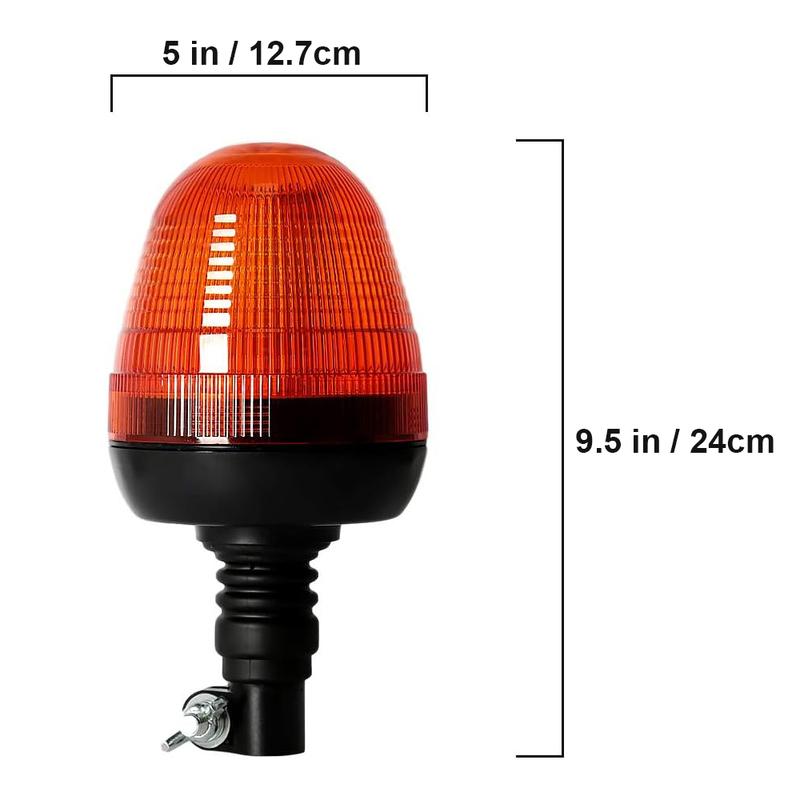 Amber LED Strobe Light for Truck Agriculture Beacon Lamp Flashing Warning Vehicle Emergency Security Alarm 60 LED 12V 24V Yellow