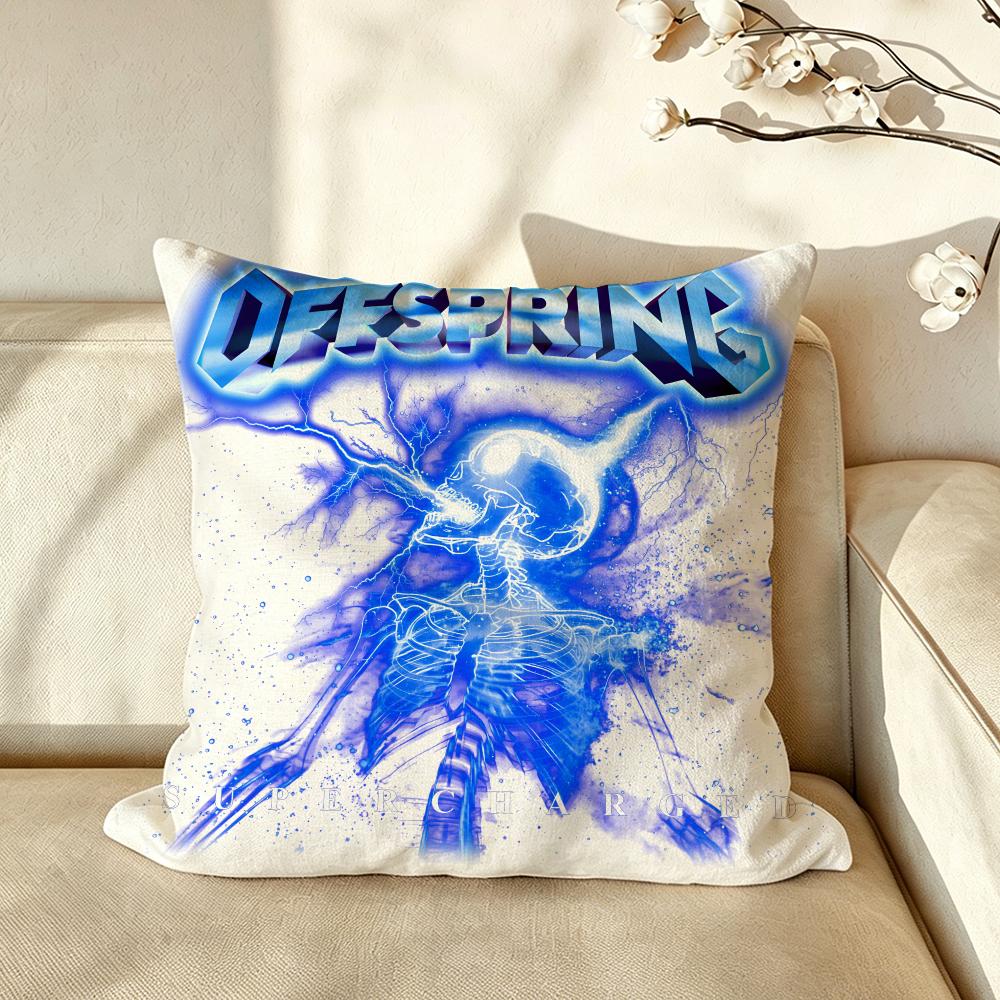 Band TTheOOffspring Cushion Cover Pillow Case Antidustmite Pillowcase Silky Short Plush Sofa Cushion Cover hot