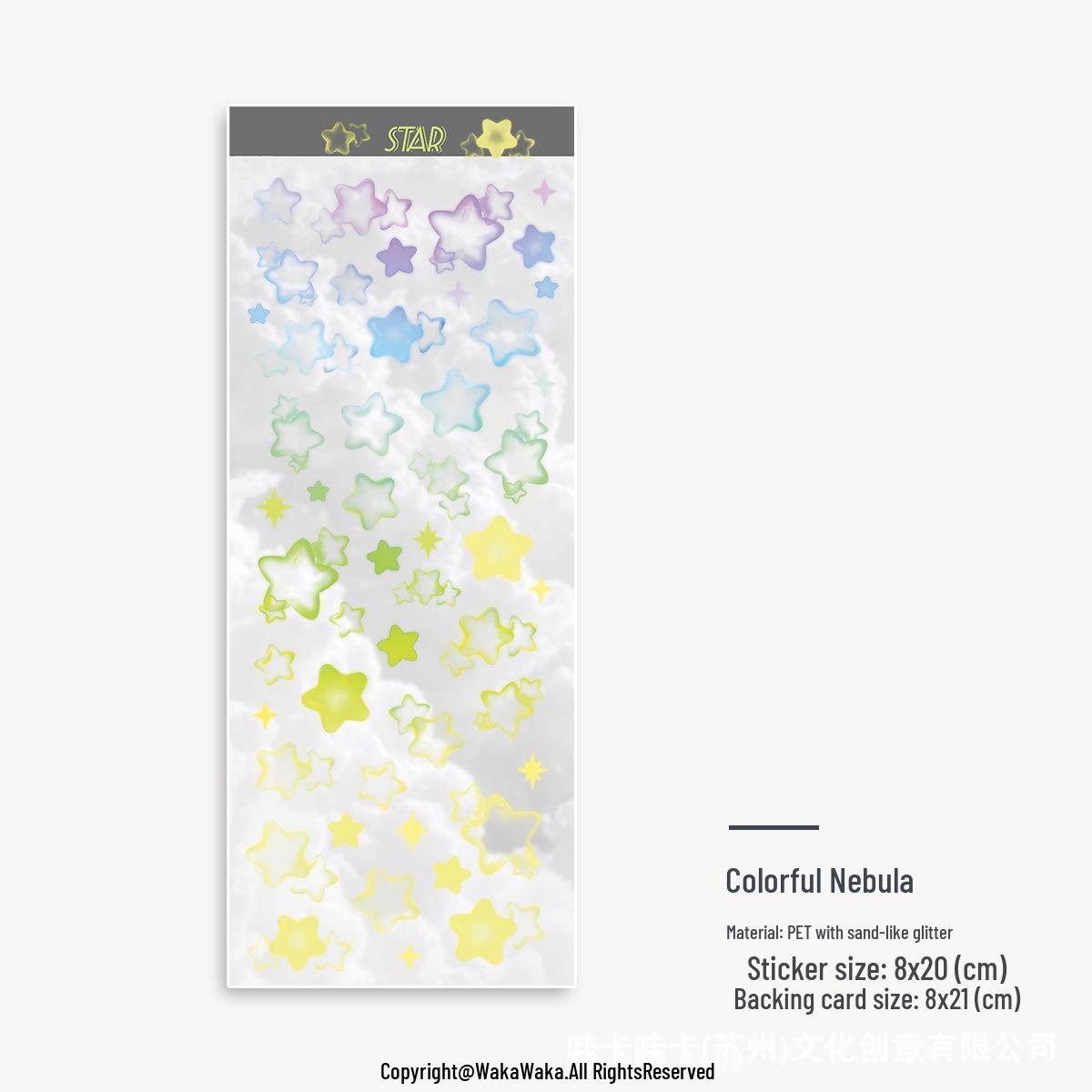 Transparent Bubble Cute Washi Paper Stickers - Free Style Guka Waka Waka Contact for Discount