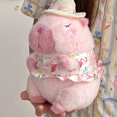 Summer Style Capybara Swimming Ring Swimsuit Beach Suit Kapibara Plush Toy Doll Girl Children Doll