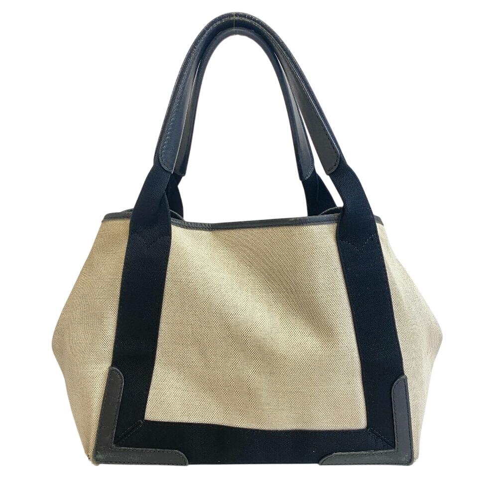 Balenciaga 339933 Borsa in tela Blu kabas S Borsa a mano Tela avorio Donna Usato