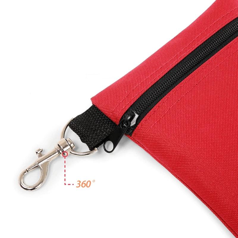 Lightweight Golf Ball Bag Golf Tees Storage Pouch with Carabiner Waist Bag Small Sports Accessory Bag for Men and Women